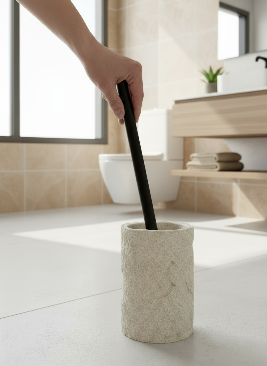 Fossil Toilet Brush - Beige