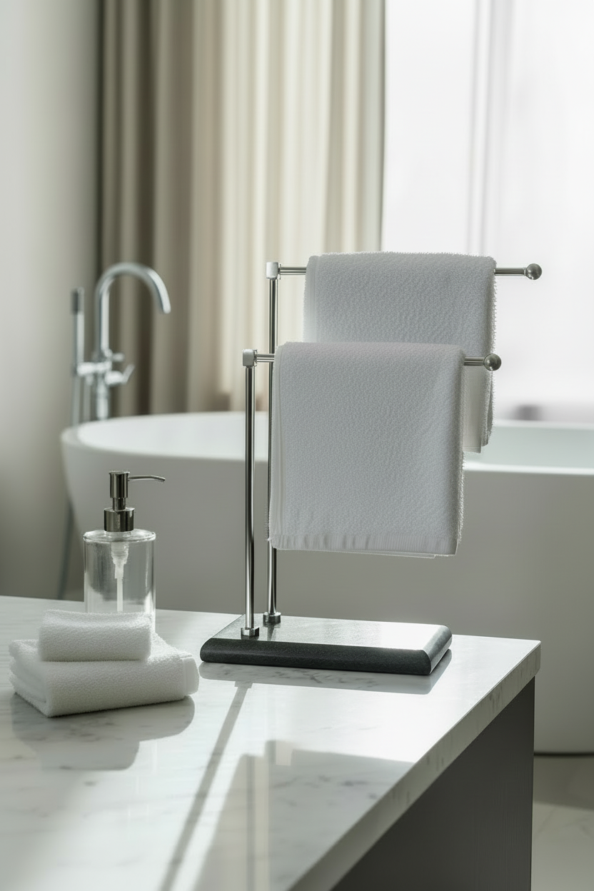 Melrose Hand Towel Stand - Black