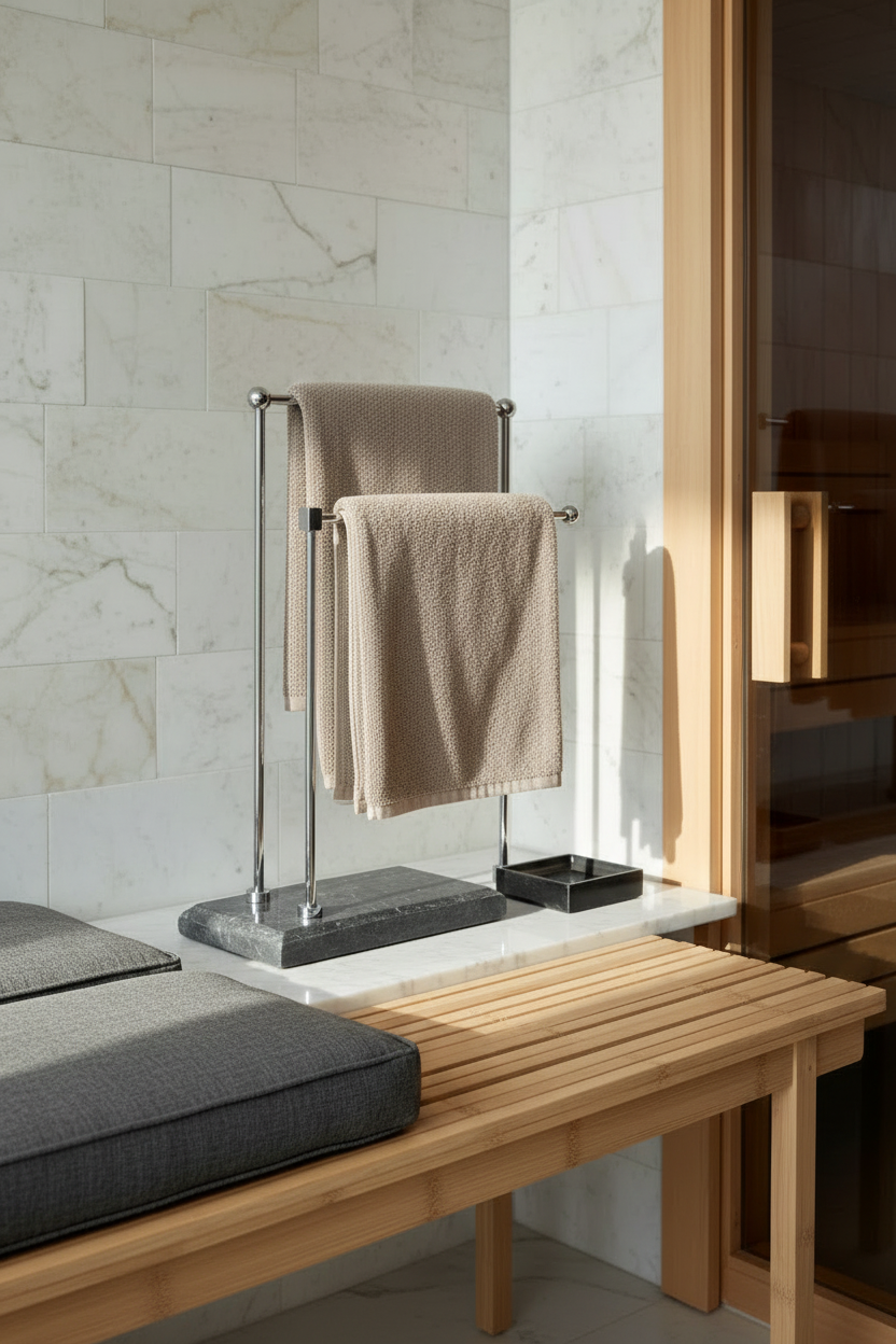 Melrose Hand Towel Stand - Black