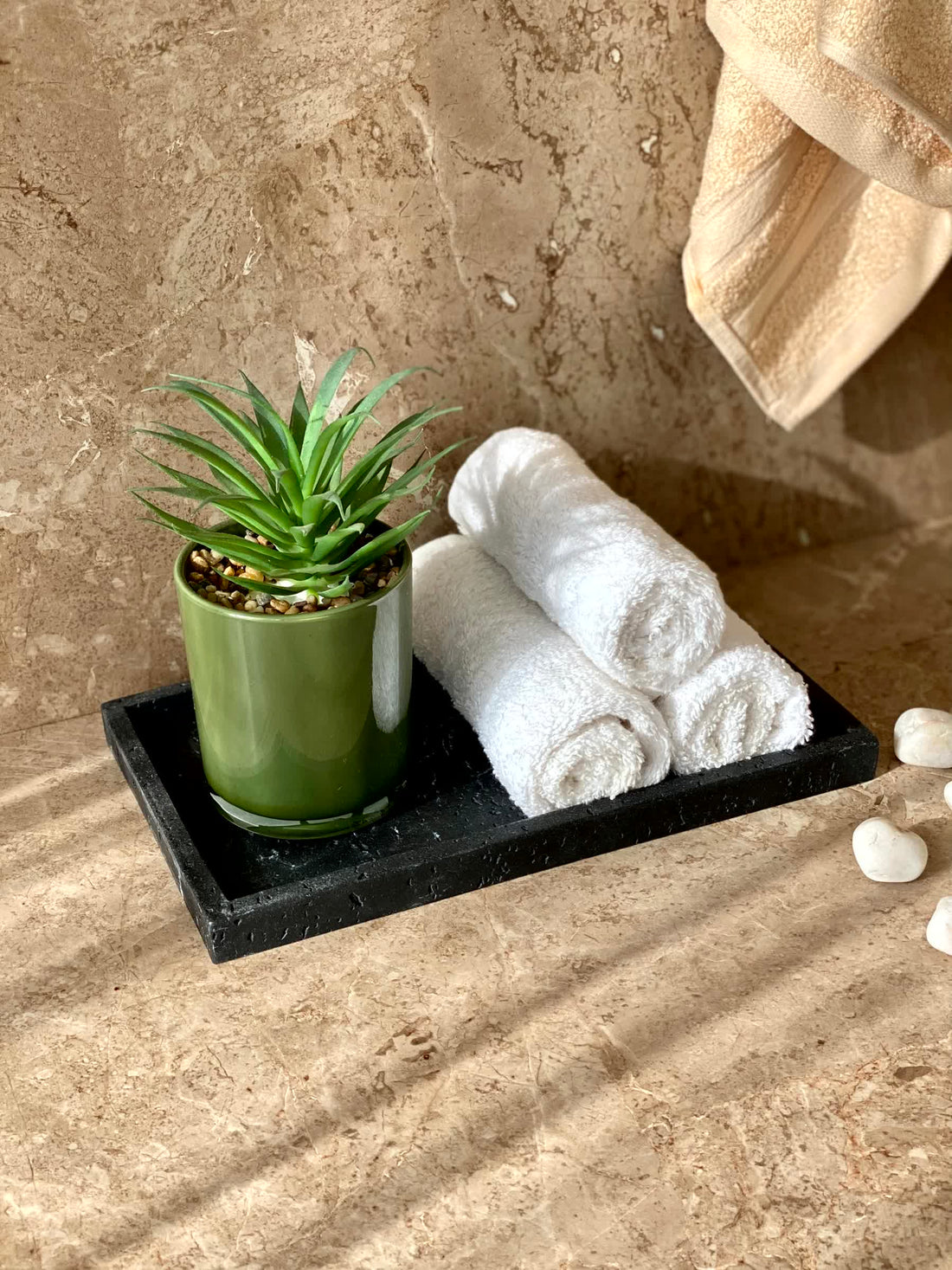 Carrara Napkin Tray - Black