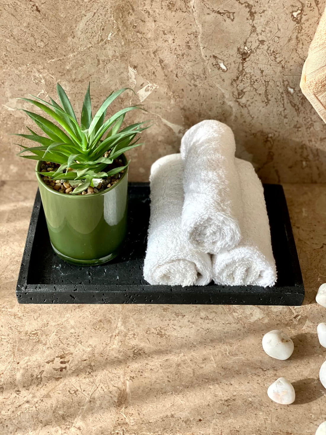 Carrara Napkin Tray - Black