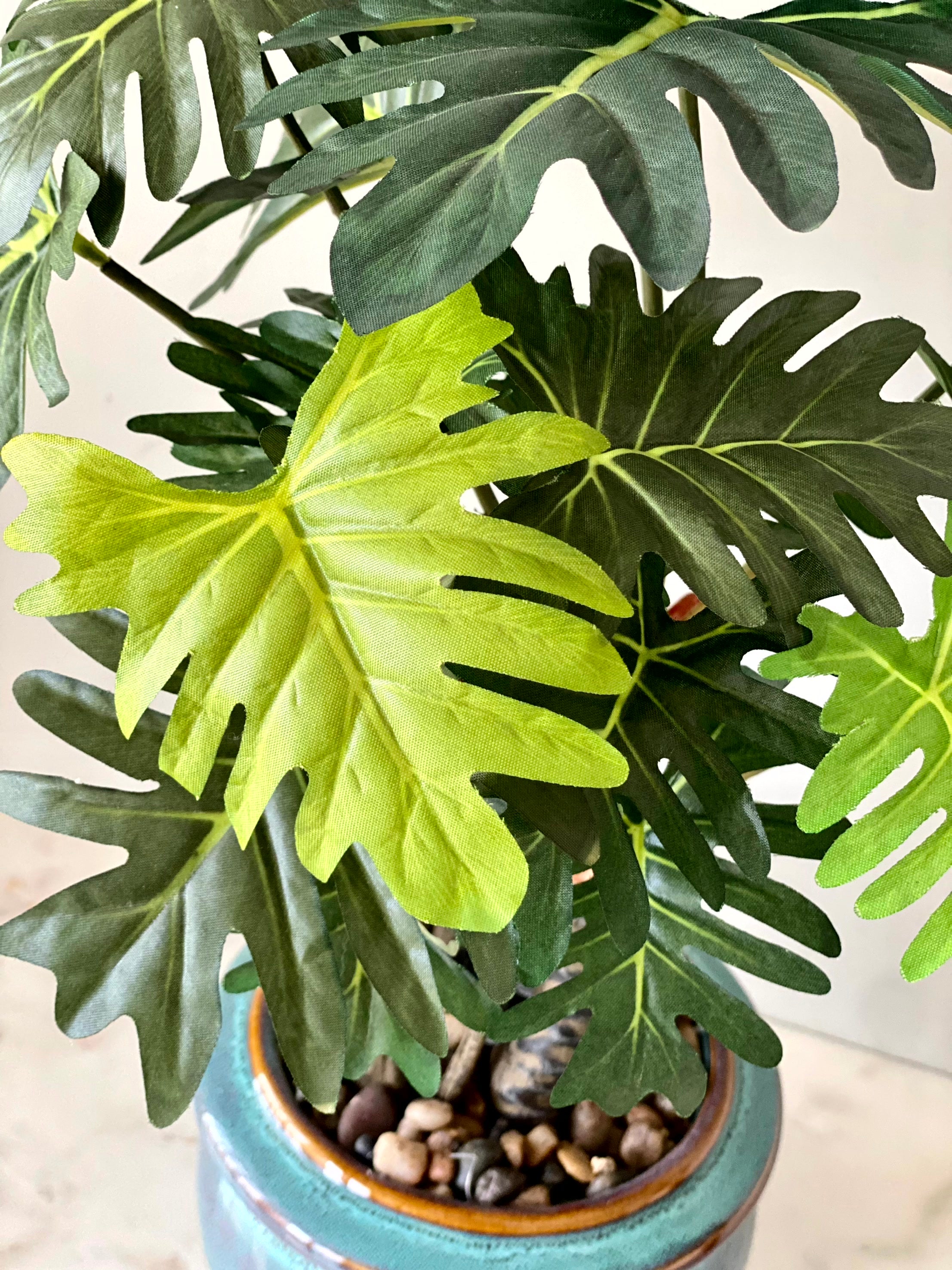 Artificial Split Leaf Philodendron Plant - 1.5 Feet