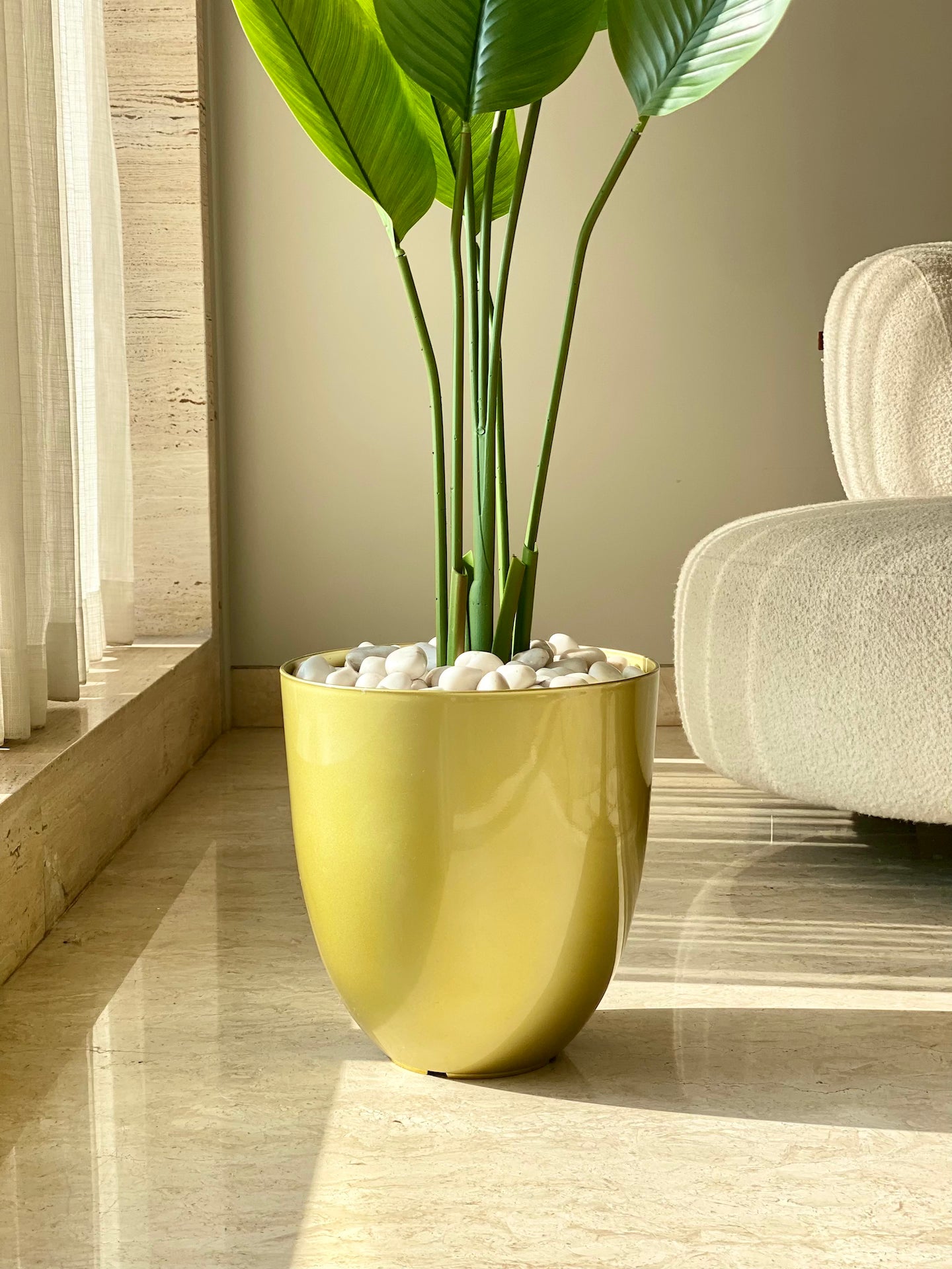 Crystal Planter - Gold