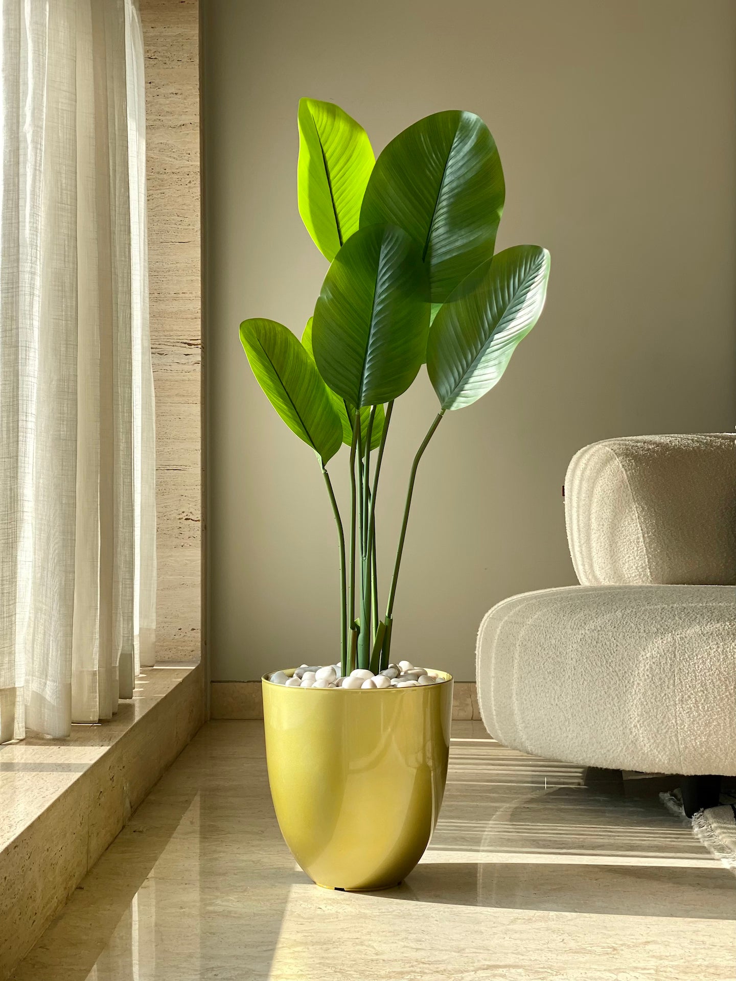 Crystal Planter - Gold