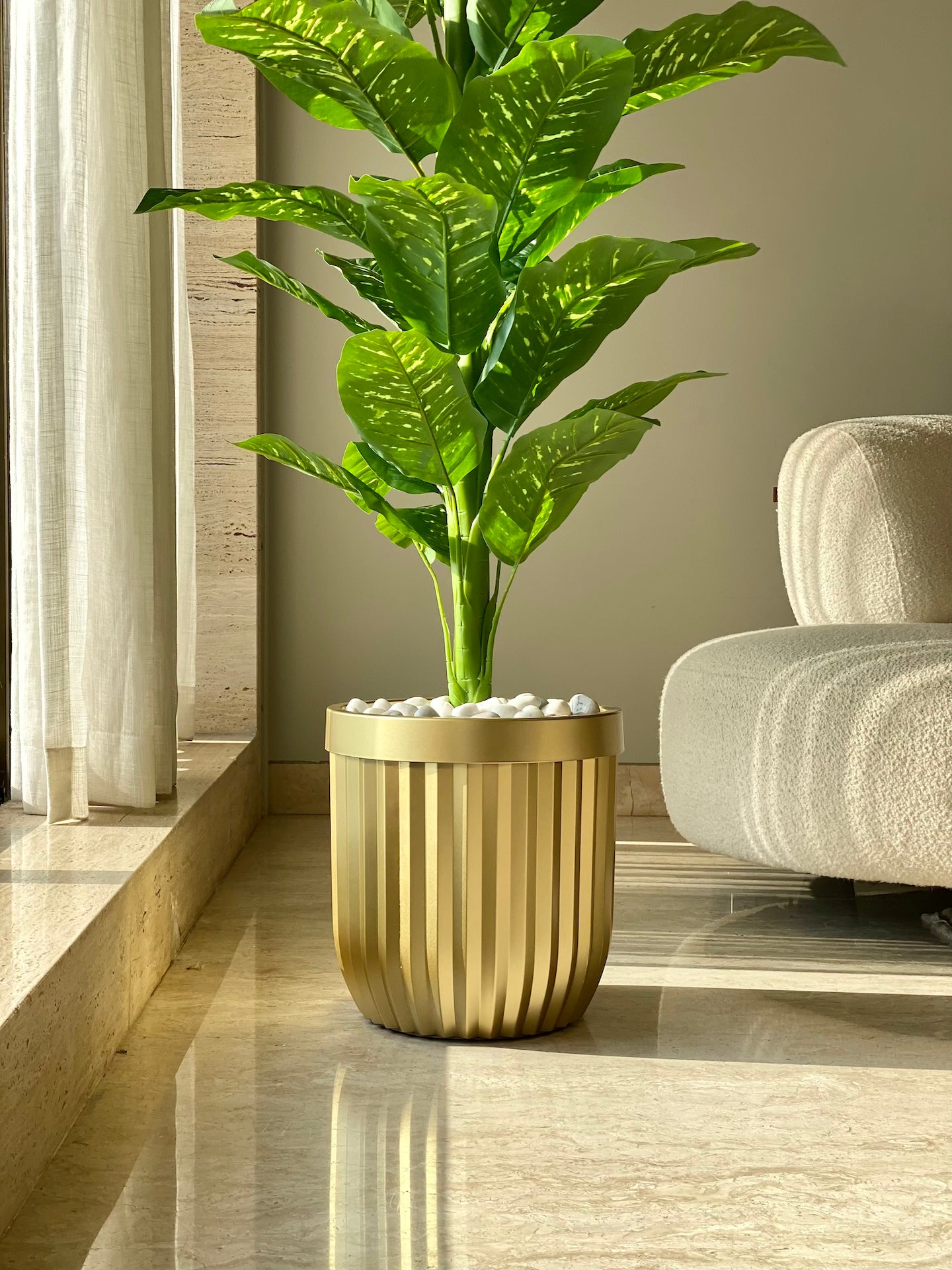 Grove Metallic Gold Planters