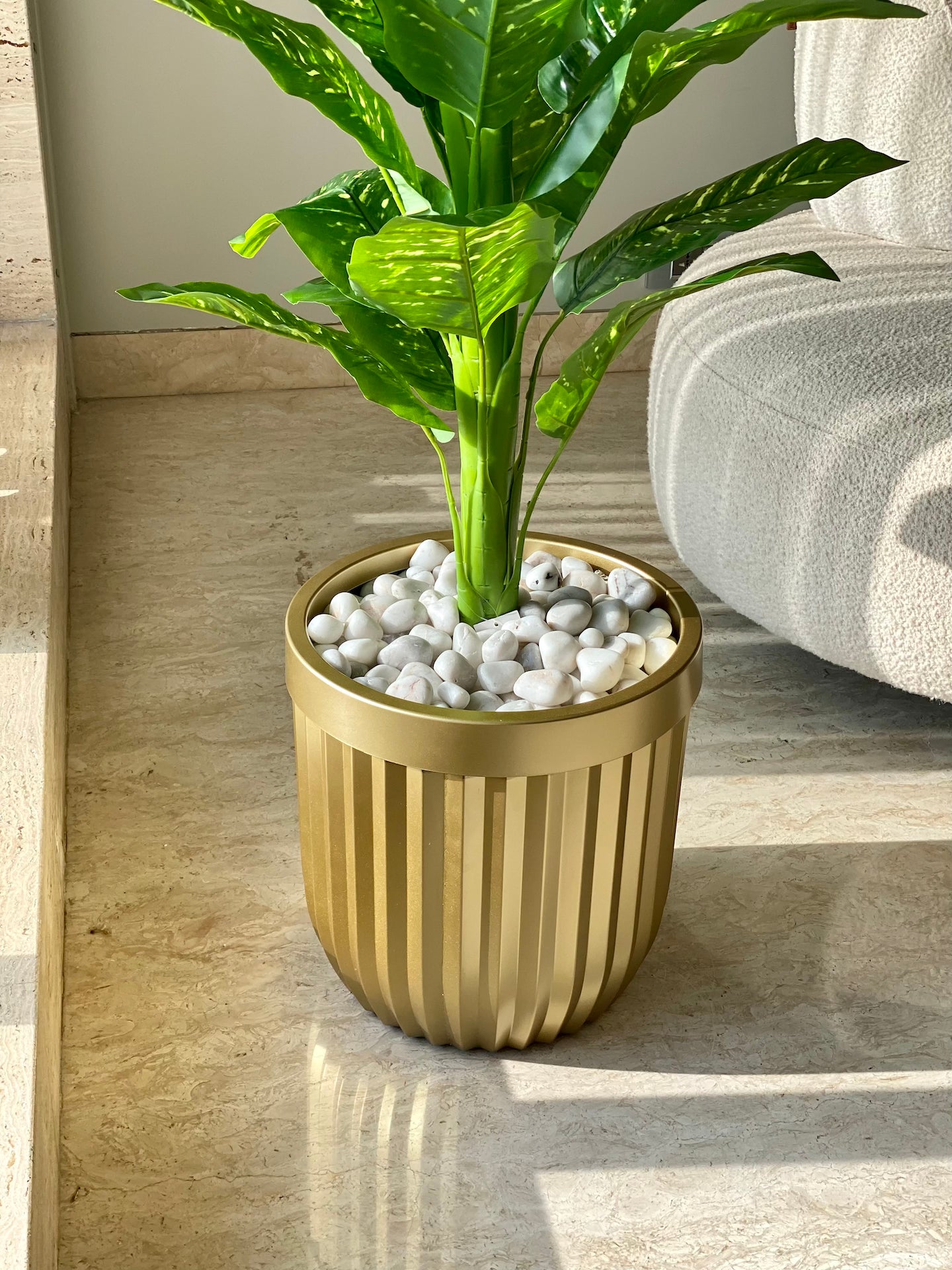 Grove Metallic Gold Planters