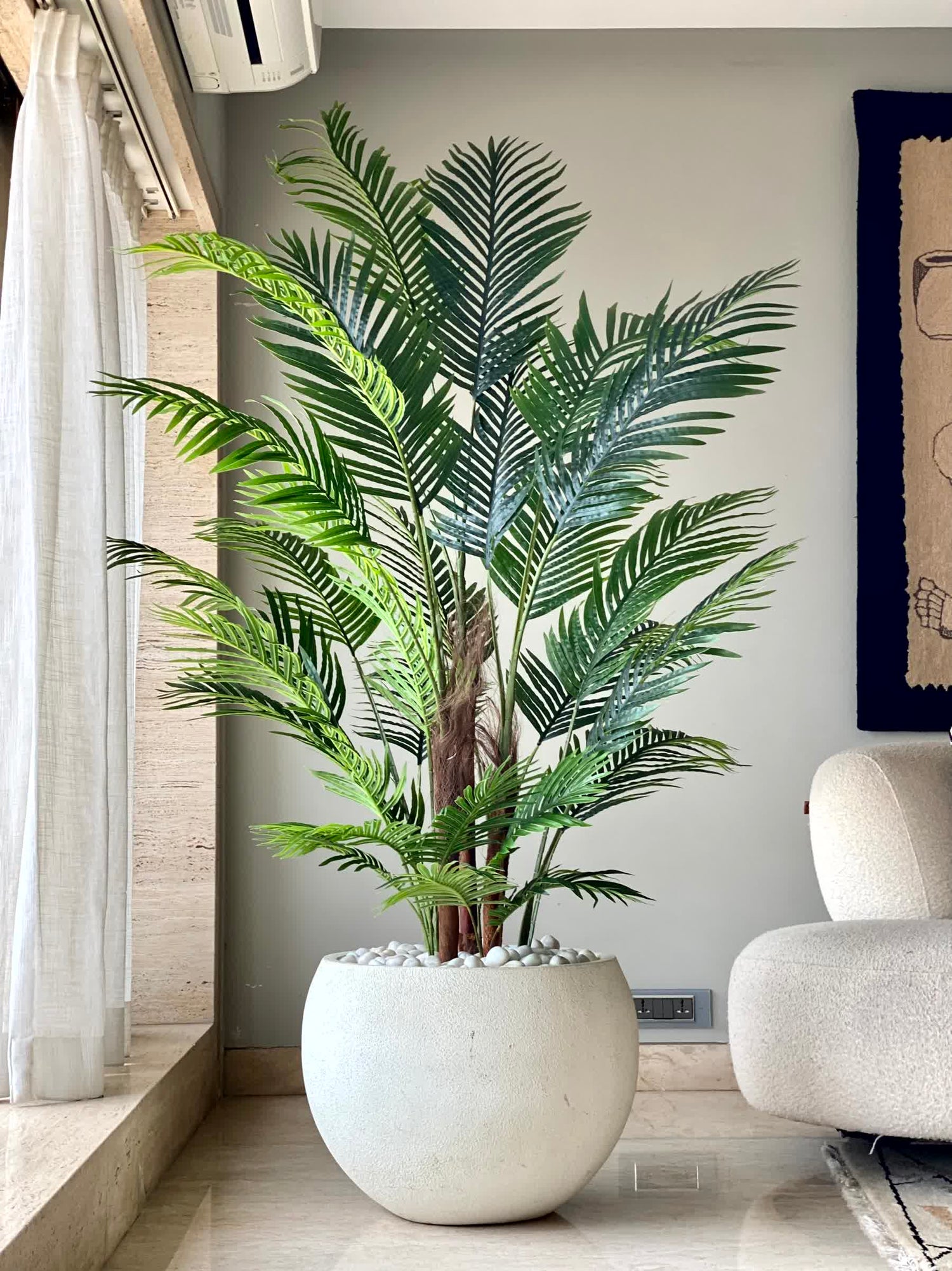 Artificial Lush Areca Palm Plant - 5.3 Feet