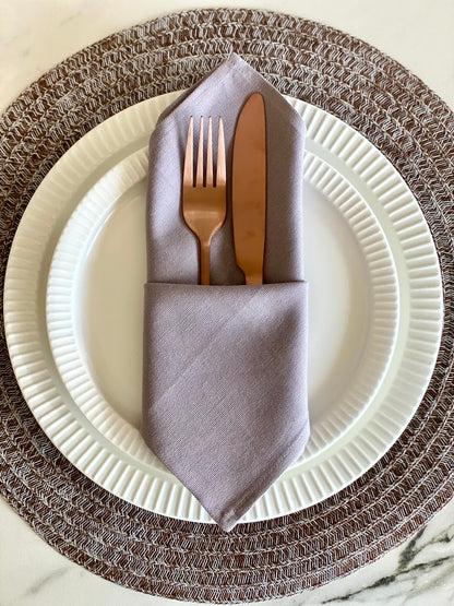 Grey Table Napkins (Set of 6)