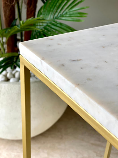 Rhodes Marble Drink Table - Large