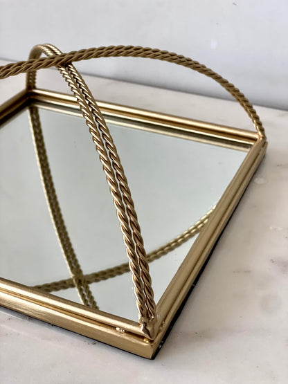 Braided Gold Tisue Tray