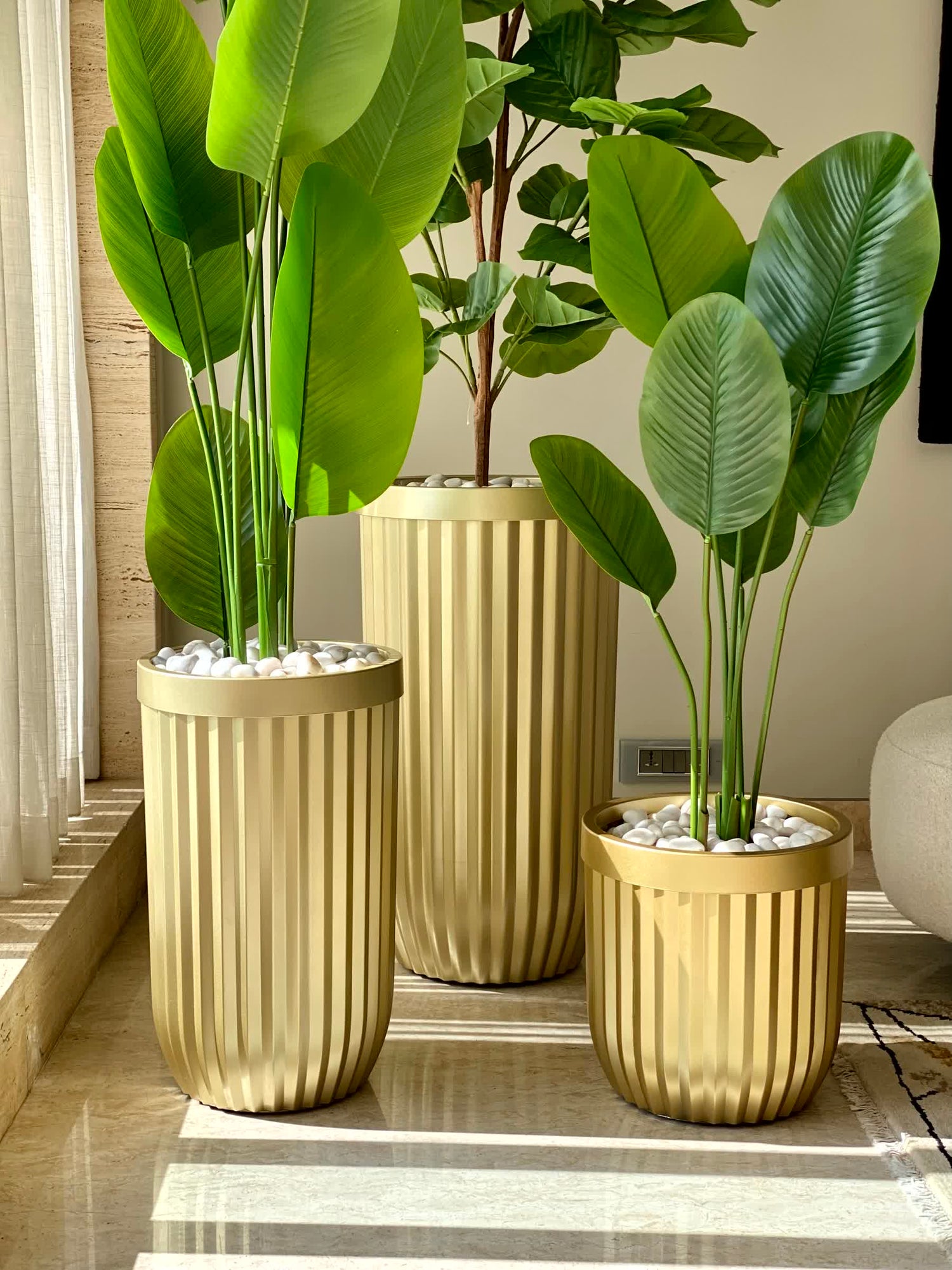 Grove Metallic Gold Planter - Large