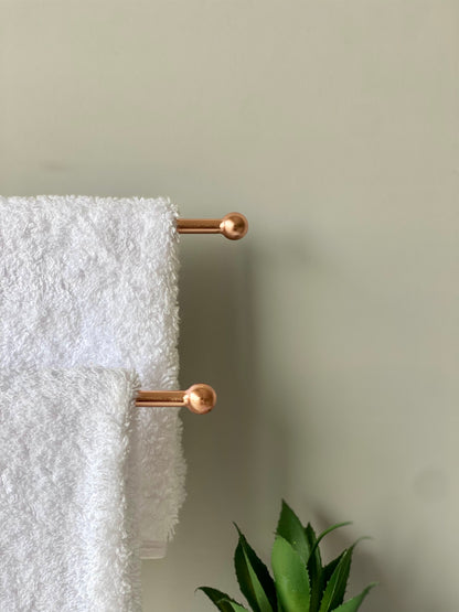 Melrose Hand Towel Stand - White &amp; Rose gold