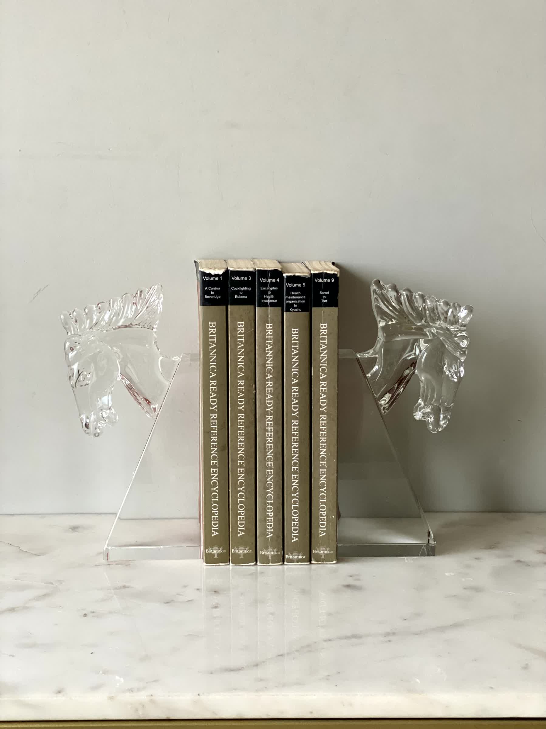 Stallion Crystal Bookend - Set of 2