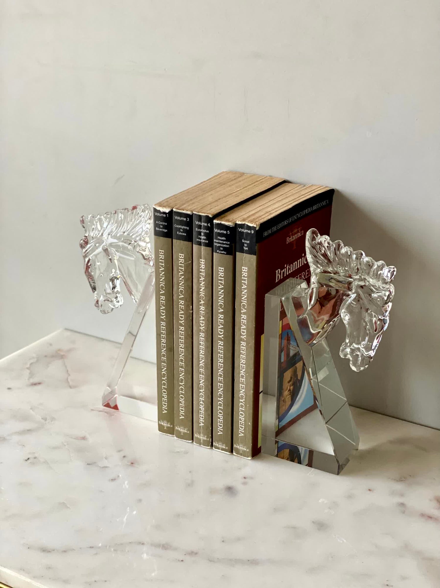 Stallion Crystal Bookend - Set of 2