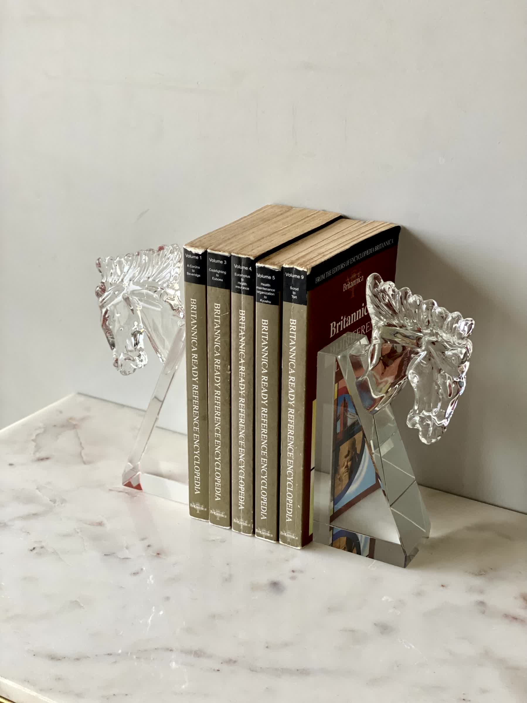 Stallion Crystal Bookend - Set of 2