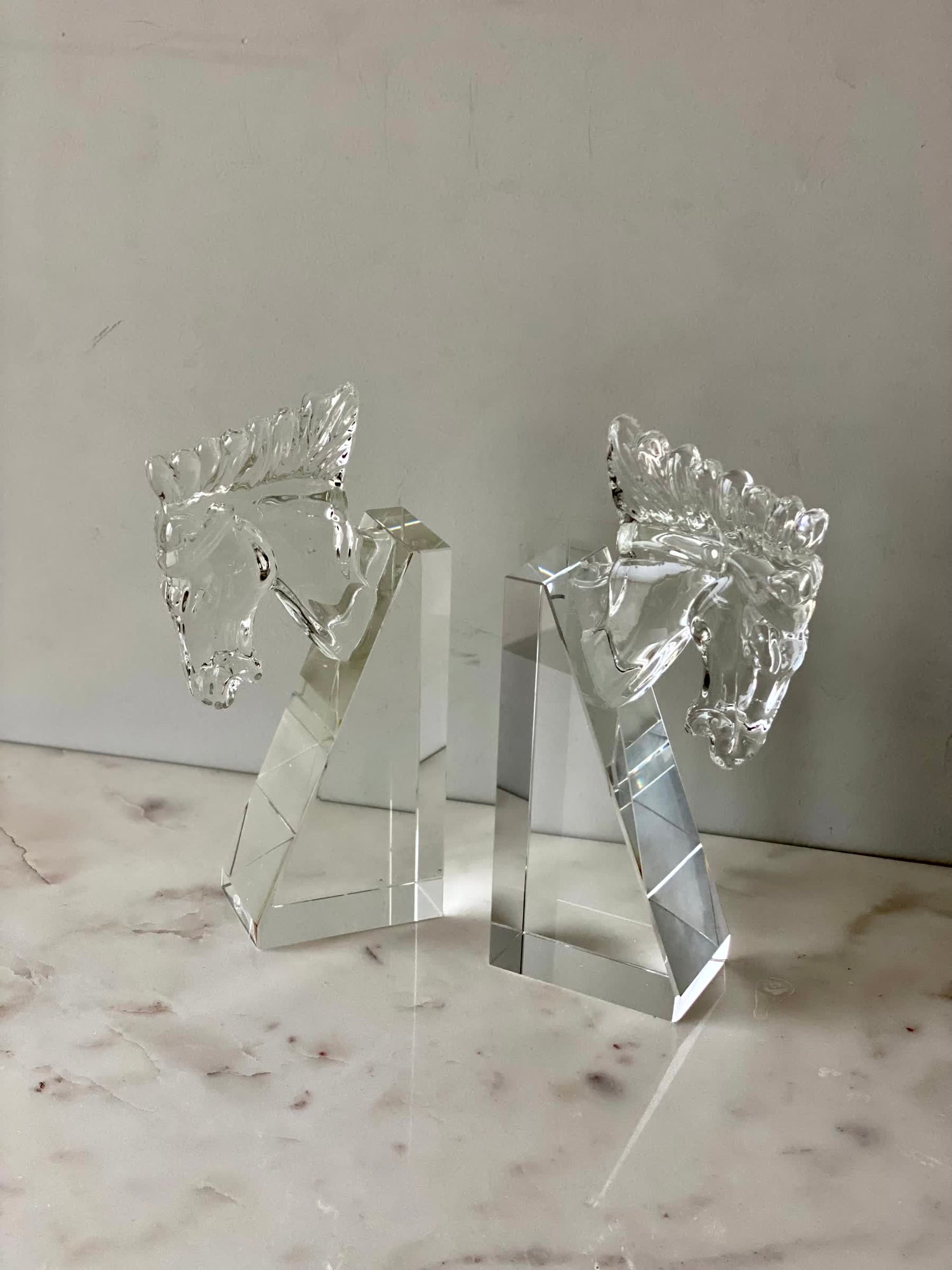 Stallion Crystal Bookend - Set of 2