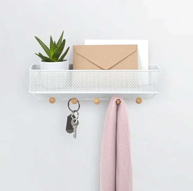 Wall Mounted Rack With Key Holder