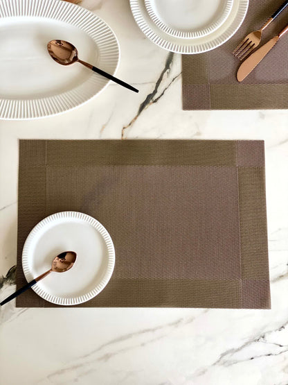 Samba Table Mats - Brown (Set of 6)