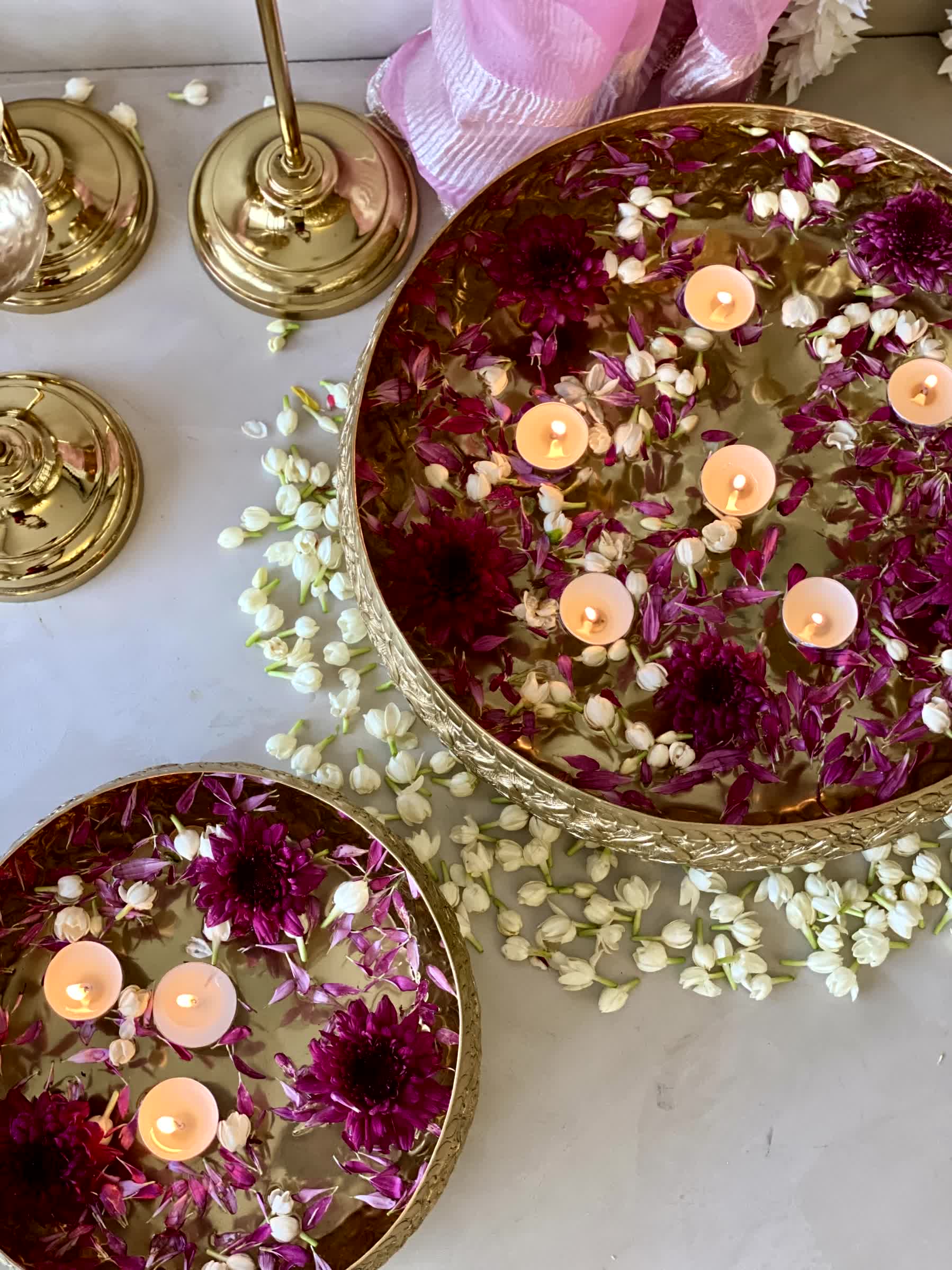 Noor Gold Urli - Medium