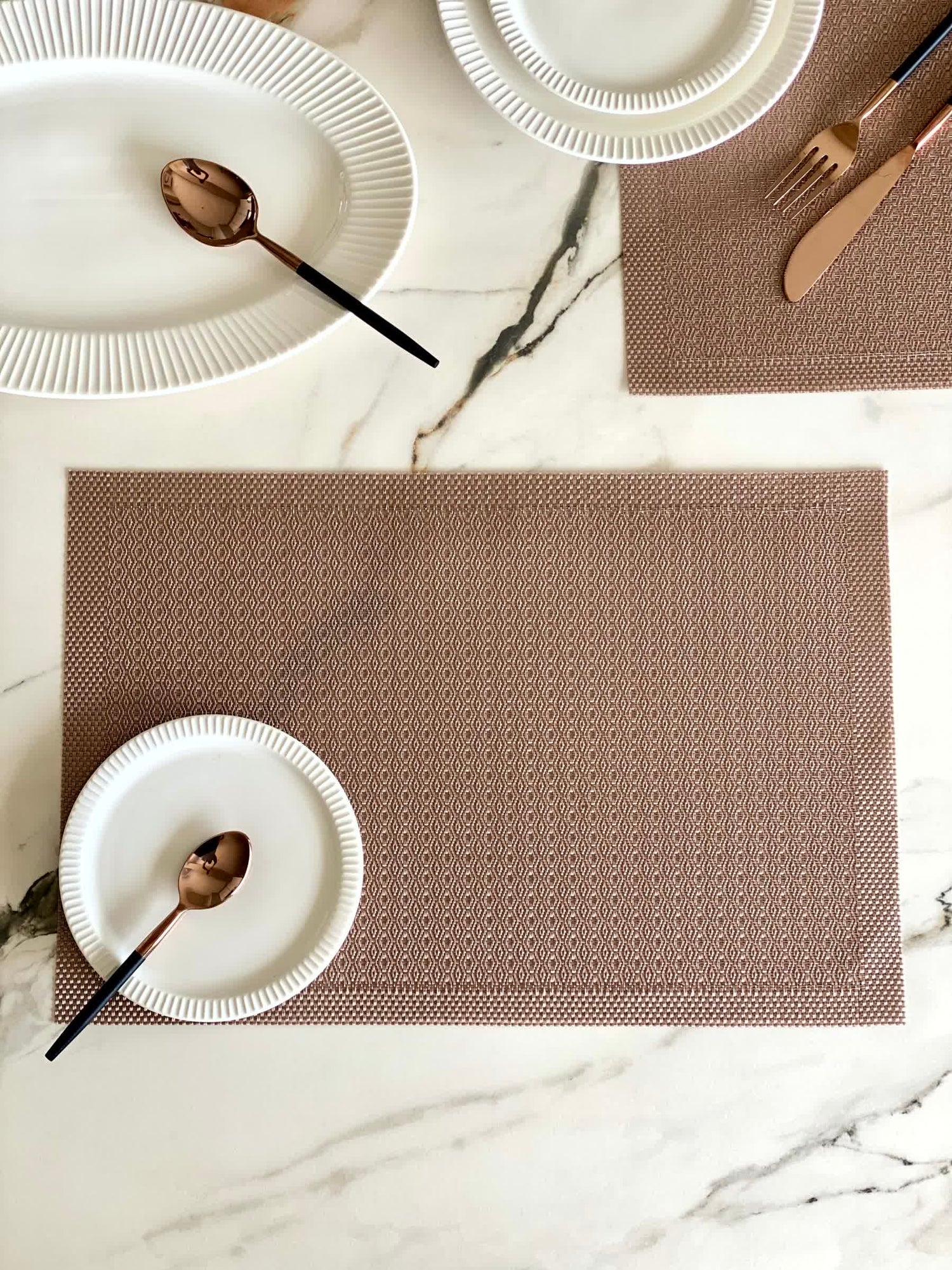 Symphony Table Mats - Brown (Set of 6)