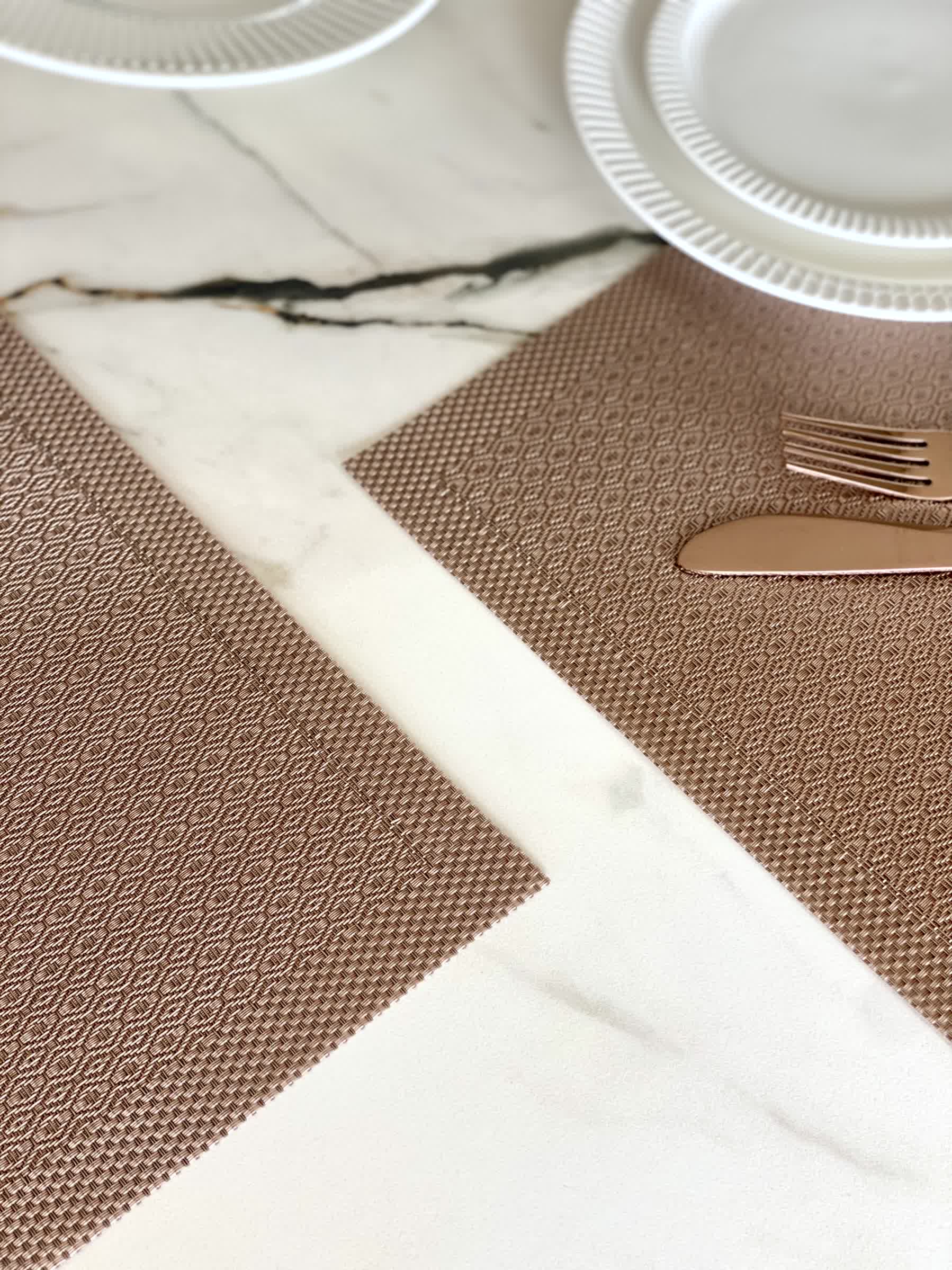 Symphony Table Mats - Brown (Set of 6)