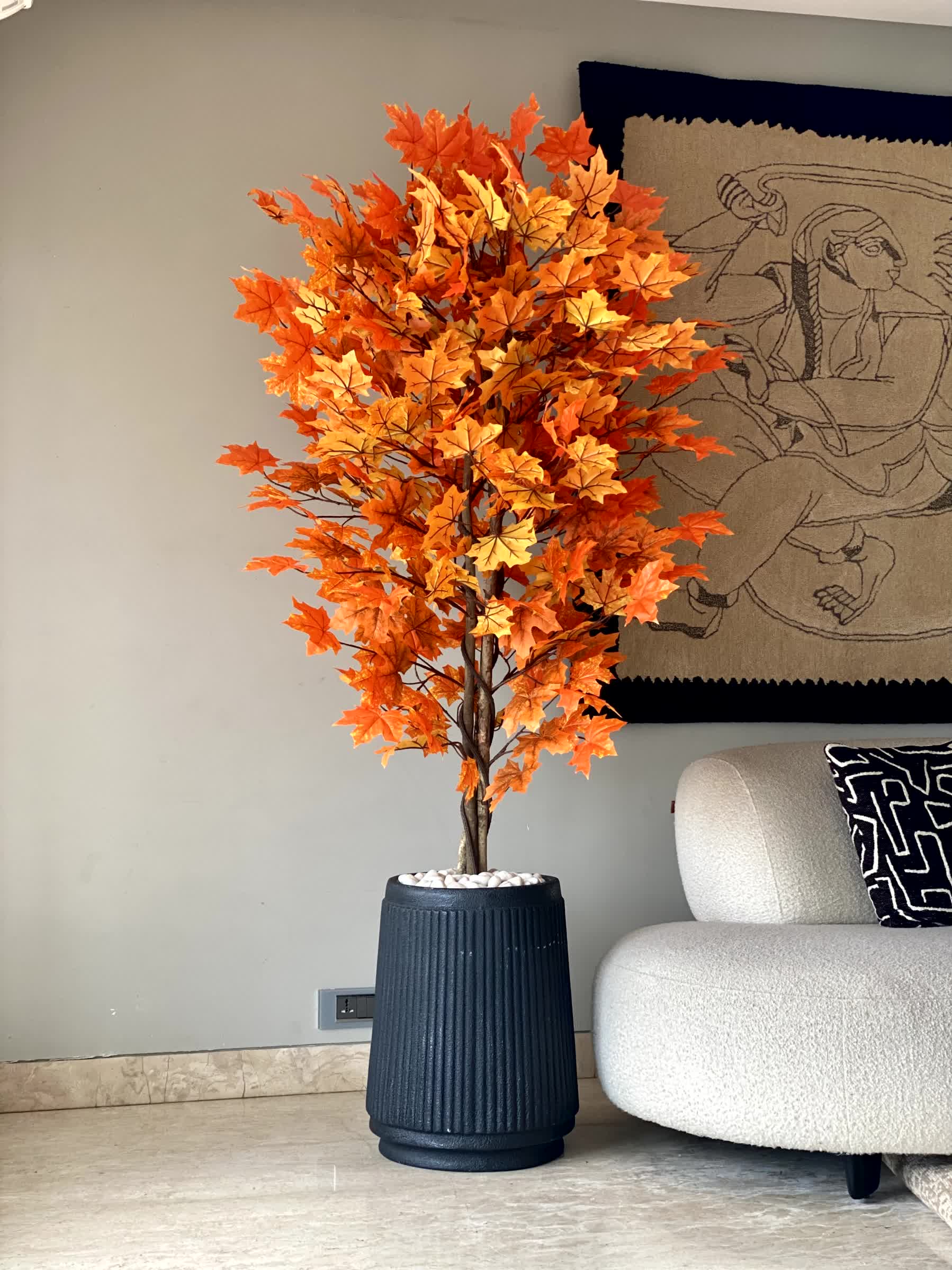 Artificial Autumn Maple Plant - 6 Feet