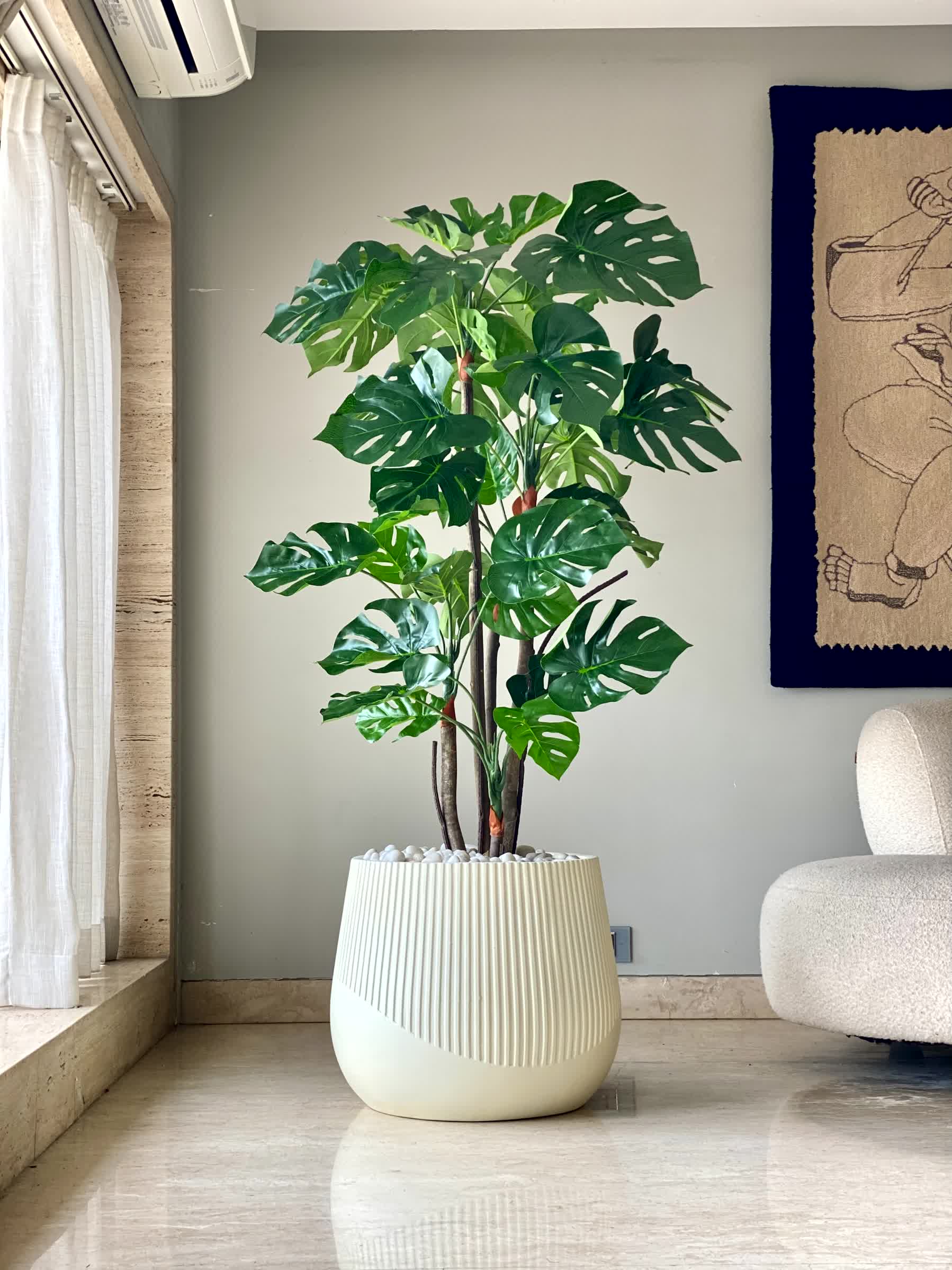 Artificial Crest Monstera Plant - 5.5 Feet