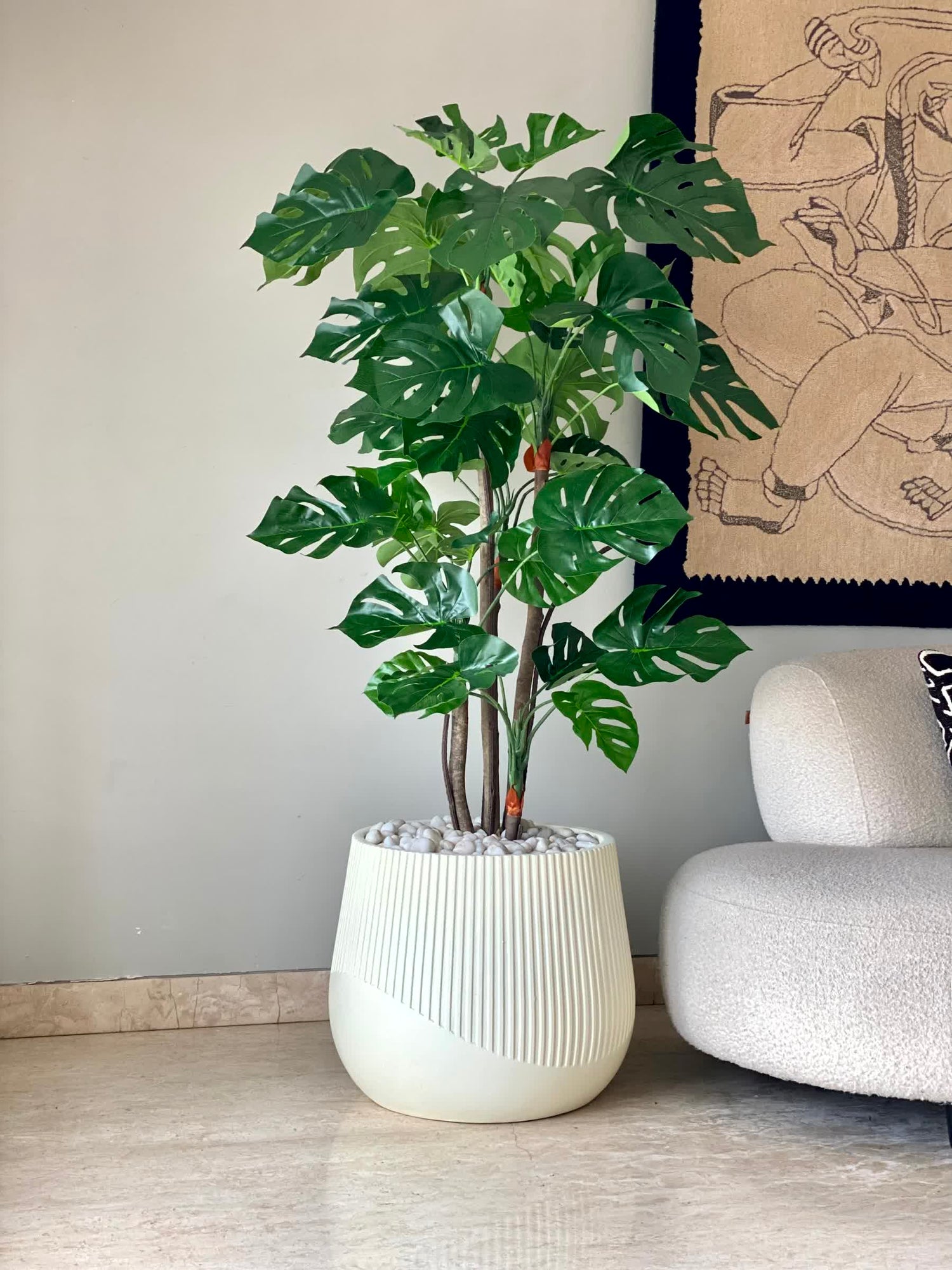 Artificial Crest Monstera Plant - 5.5 Feet