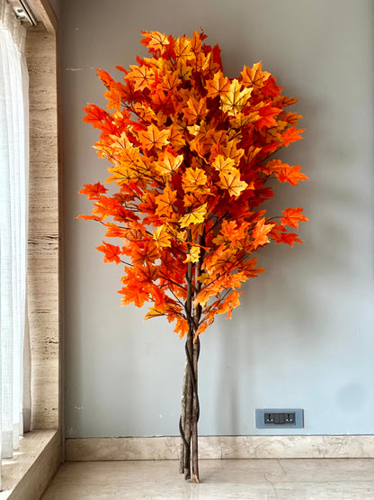 Artificial Autumn Maple Plant - 6 Feet