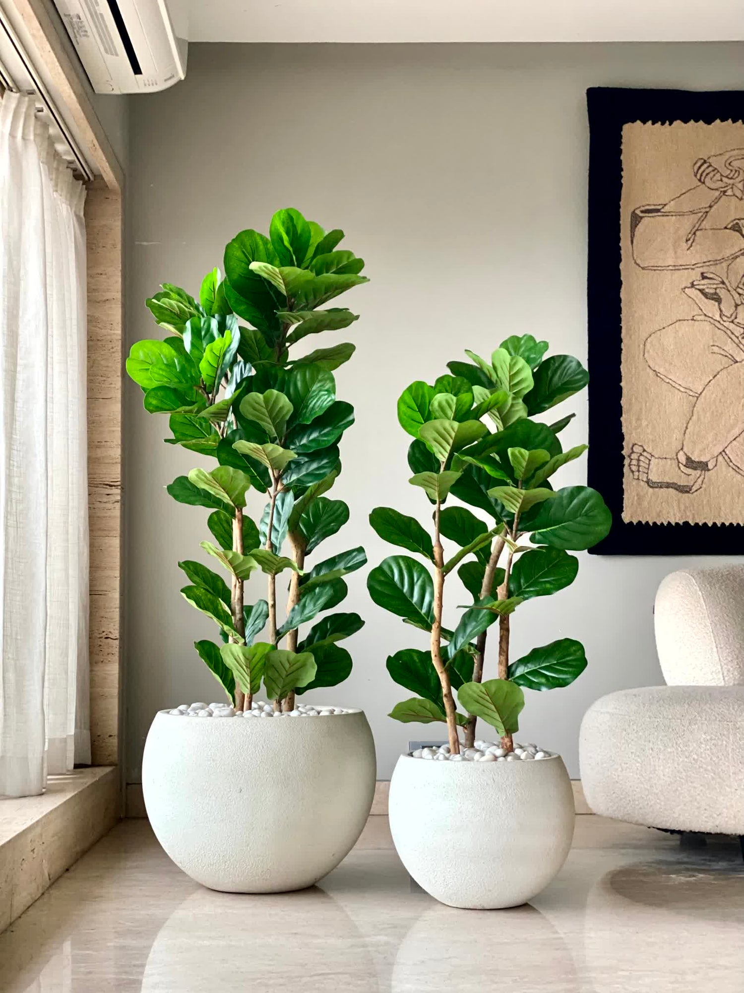 Artificial Verde Fiddle Fig Plant - 4 Feet