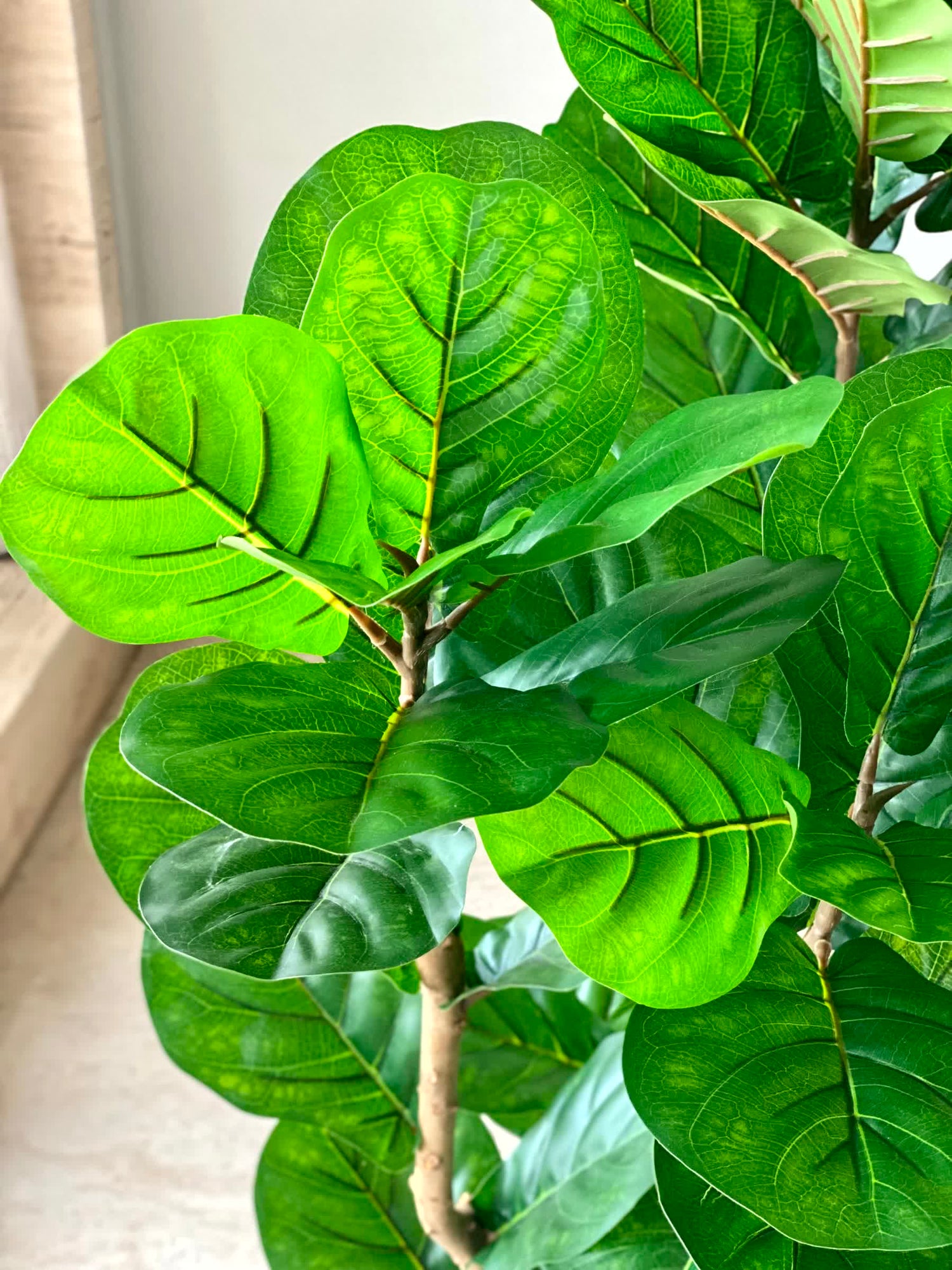 Artificial Verde Fiddle Fig Plant - 4 Feet