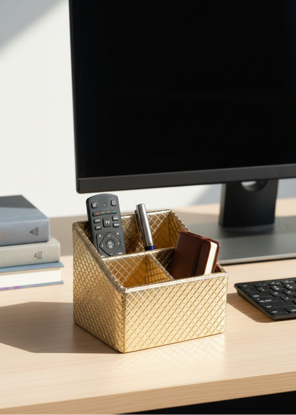 Braided Remote Holder Gold