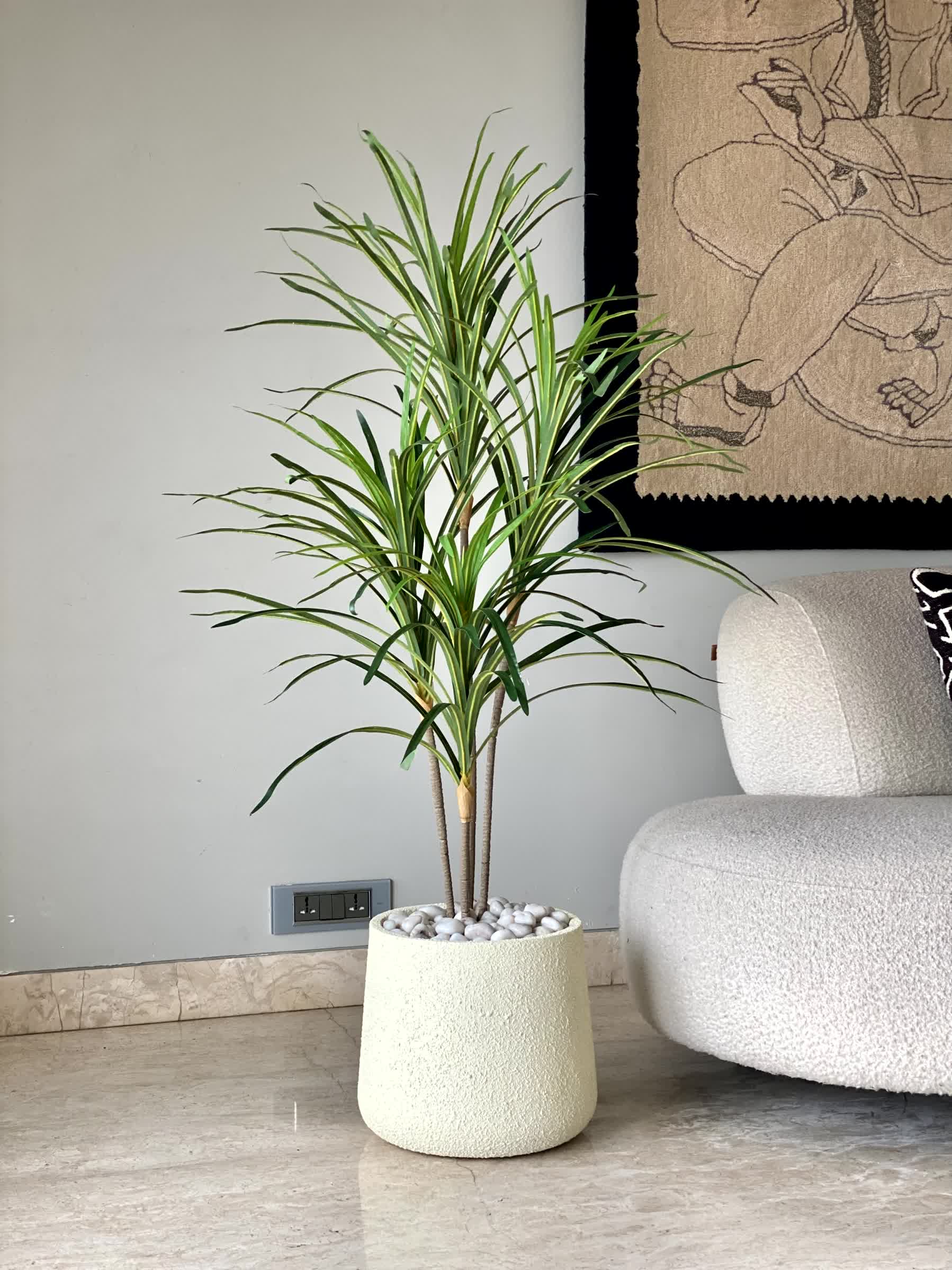 Artificial Serene Dracaena Plant - 4 Feet