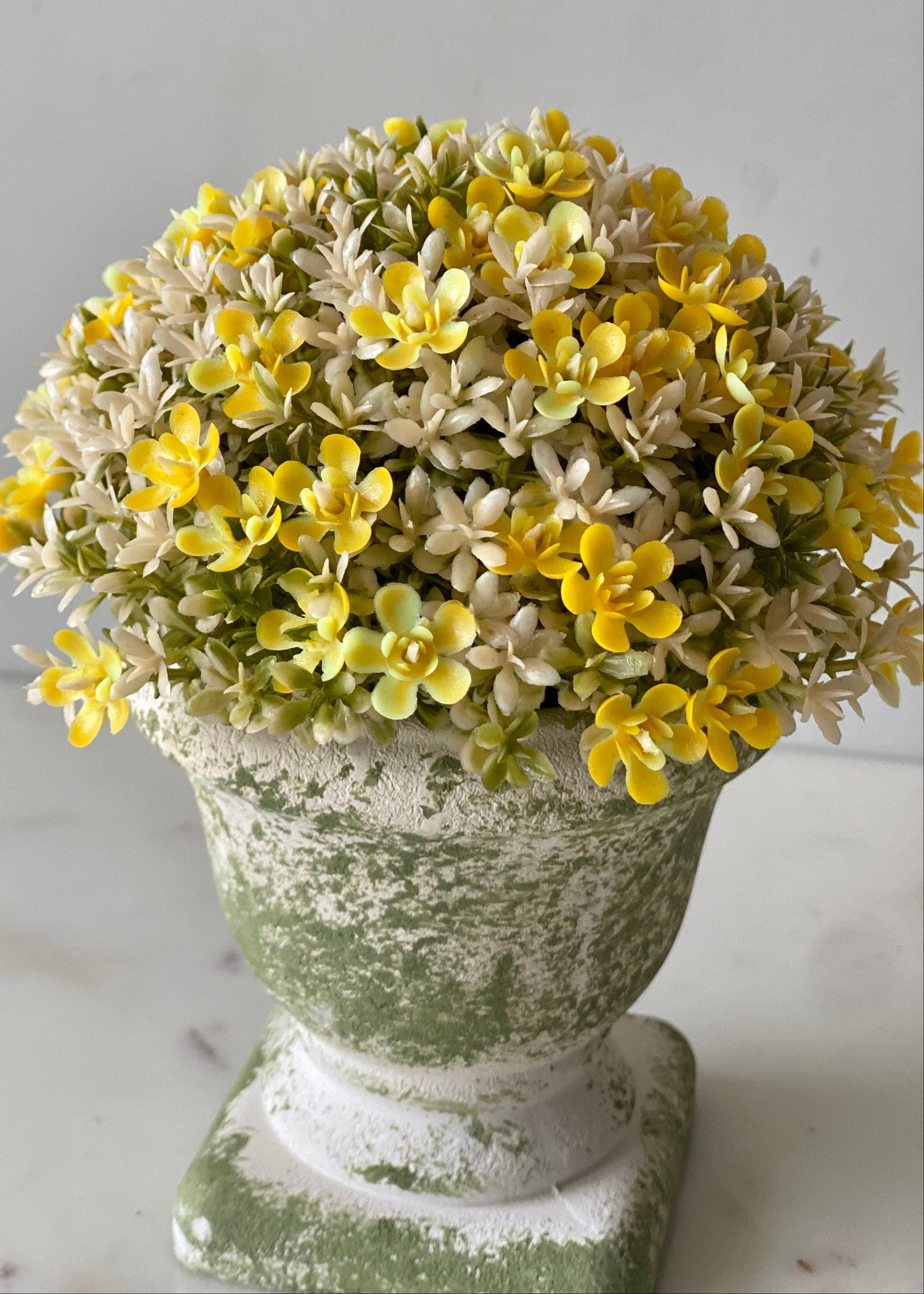 Artificial Fiora Mini Ball Plant – Sunshine Yellow