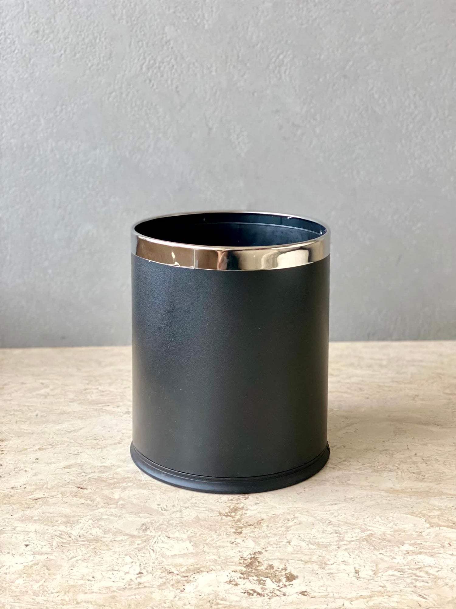 Volt Dustbin - Black W/ Silver Ring