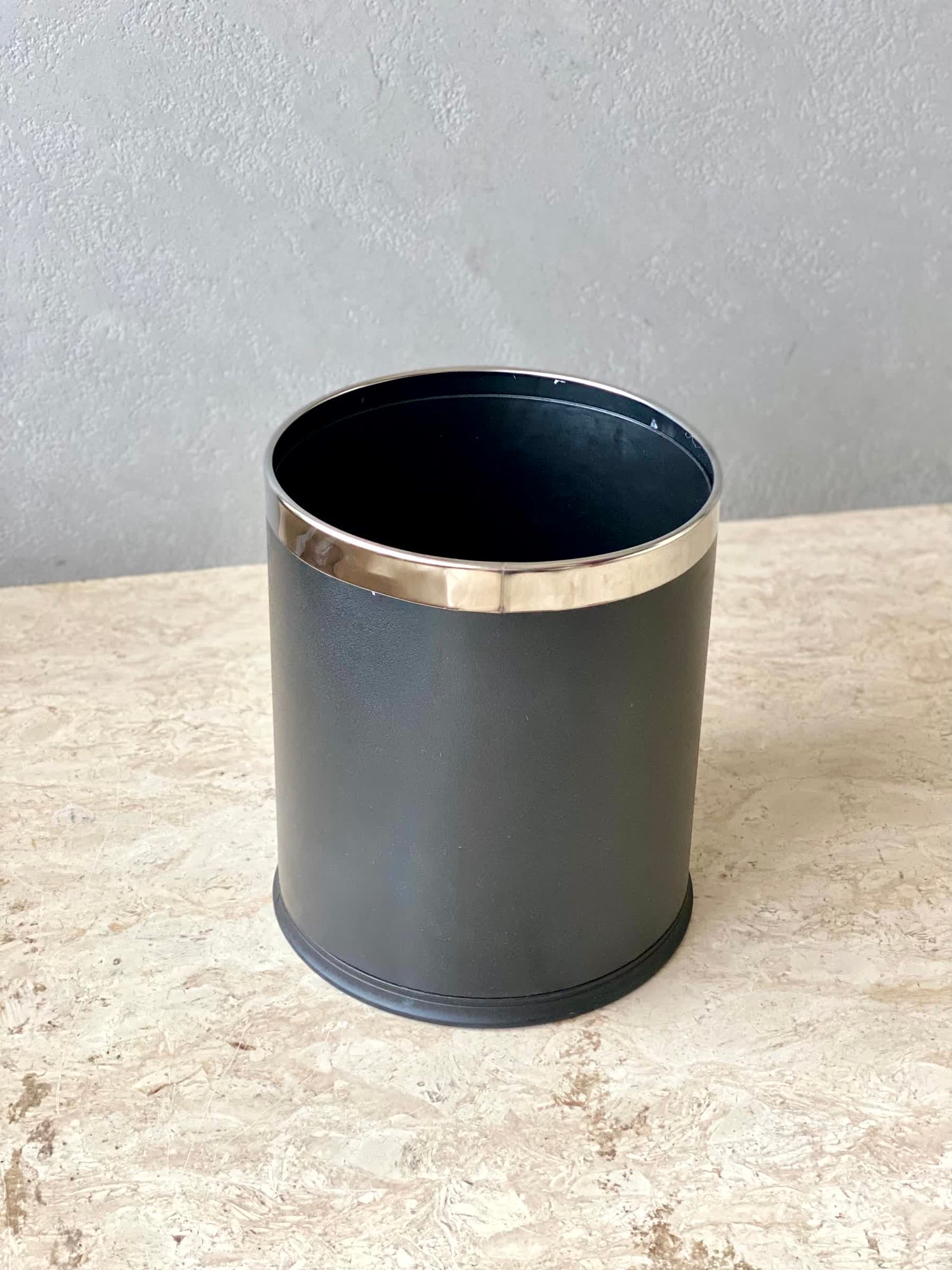 Volt Dustbin - Black W/ Silver Ring