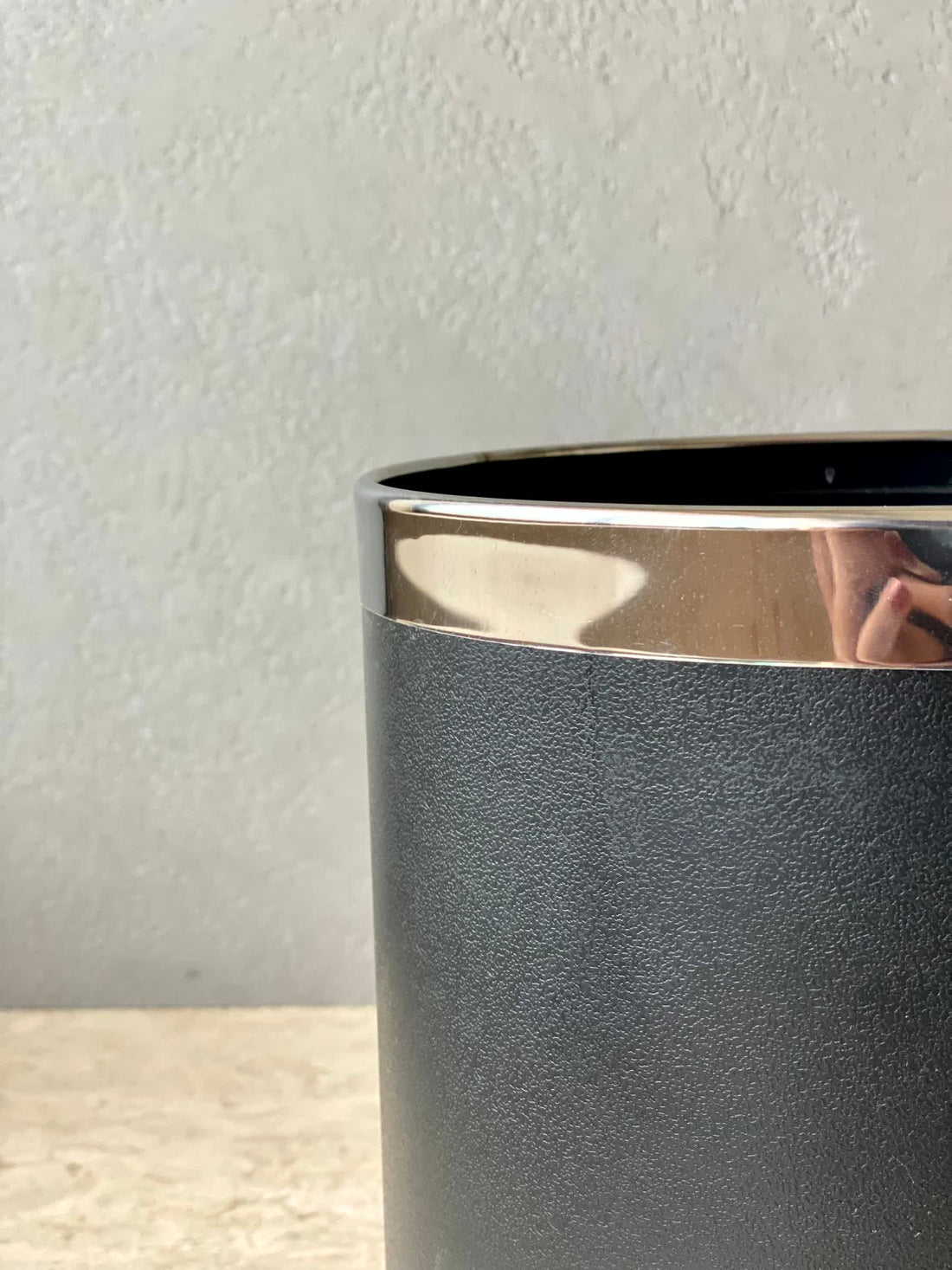 Volt Dustbin - Black W/ Silver Ring