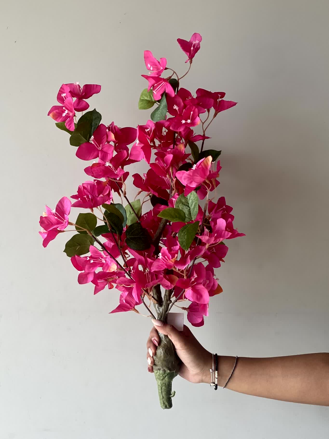 Artificial Blush Bougainvillea Plant - 2 Feet