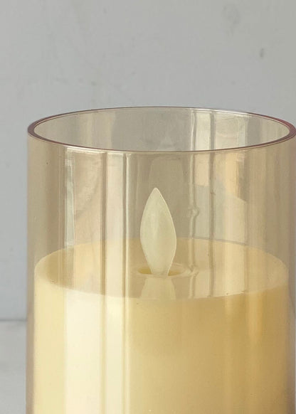 LED Glass Candle - Small