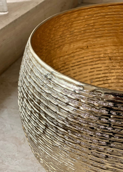 Halo Gold Ring Round Planters
