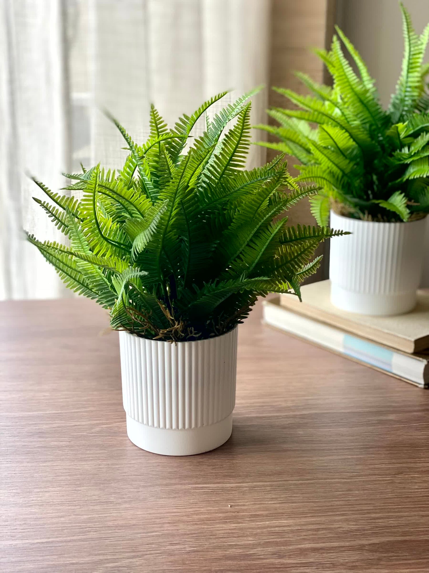Artificial Lush Fern Plant - Medium (Set of 2)