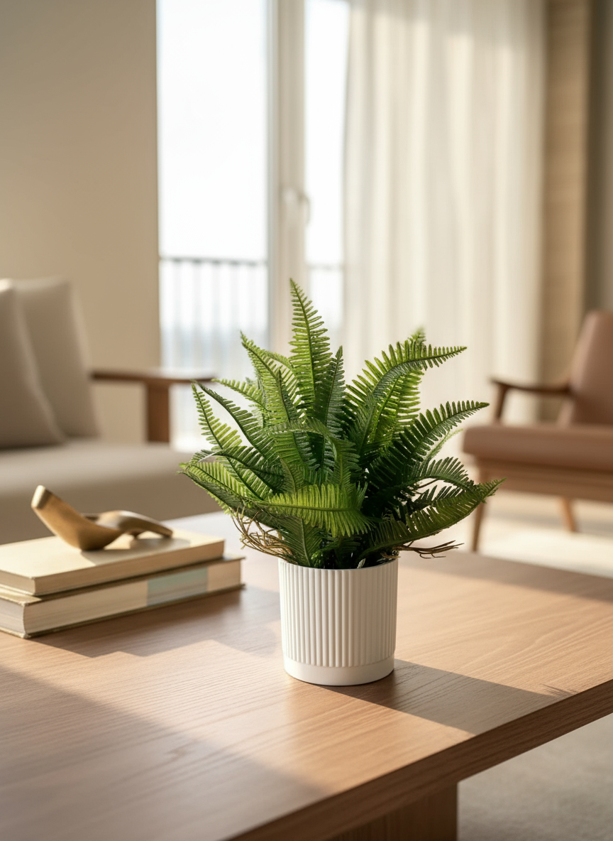 Artificial Lush Fern Plant - Small (Set of 2)