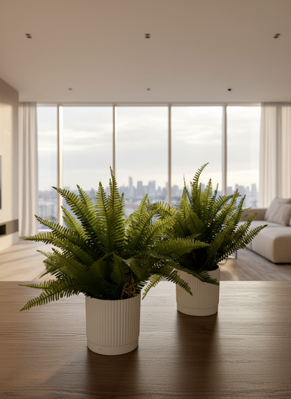 Artificial Lush Fern Plant - Small (Set of 2)