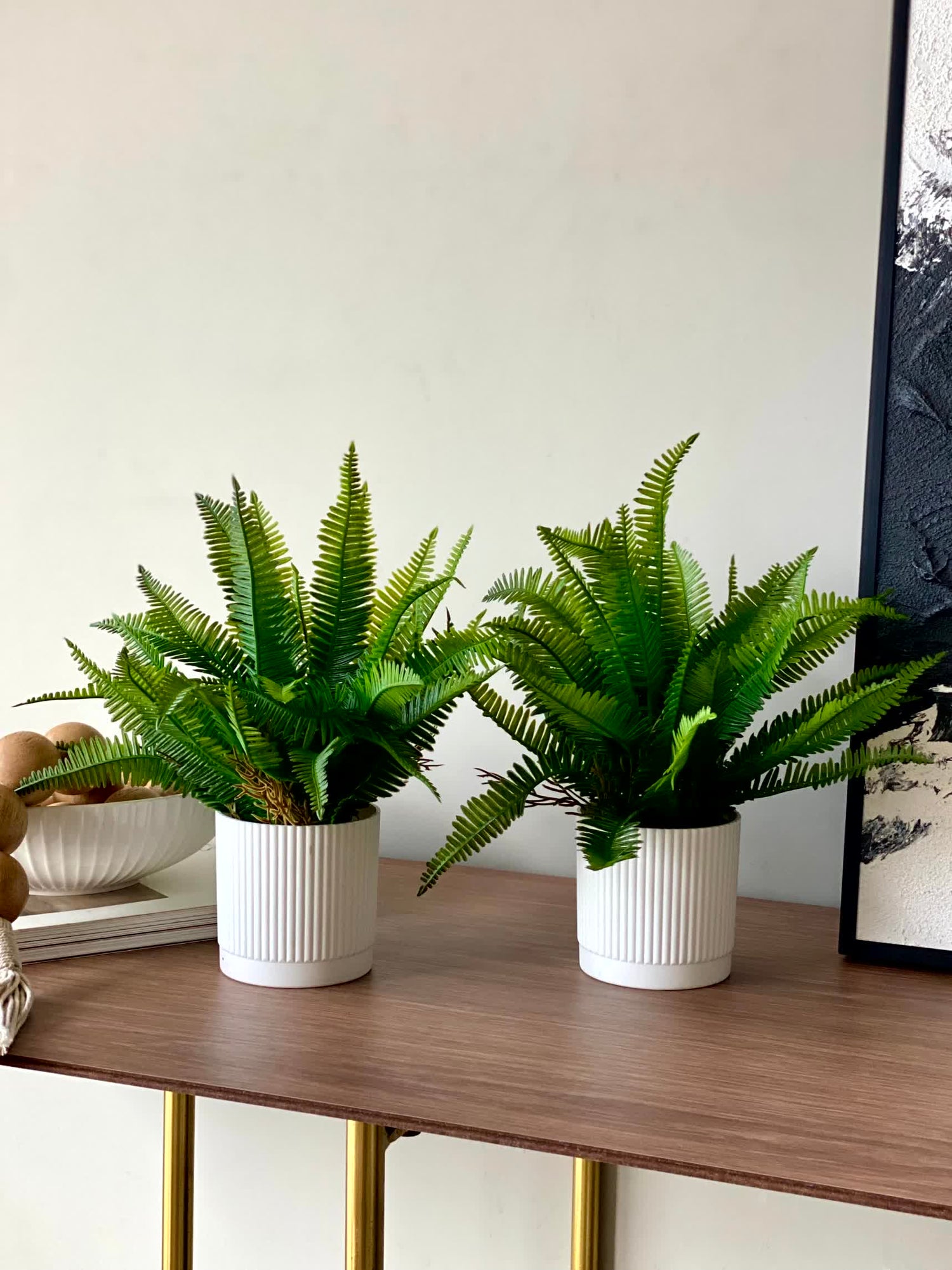 Artificial Lush Fern Plant - Small (Set of 2)