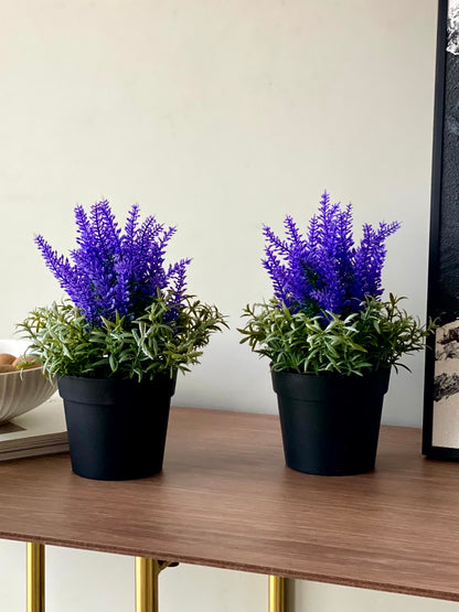 Artificial Lavender Plant - Small (Set of 2)