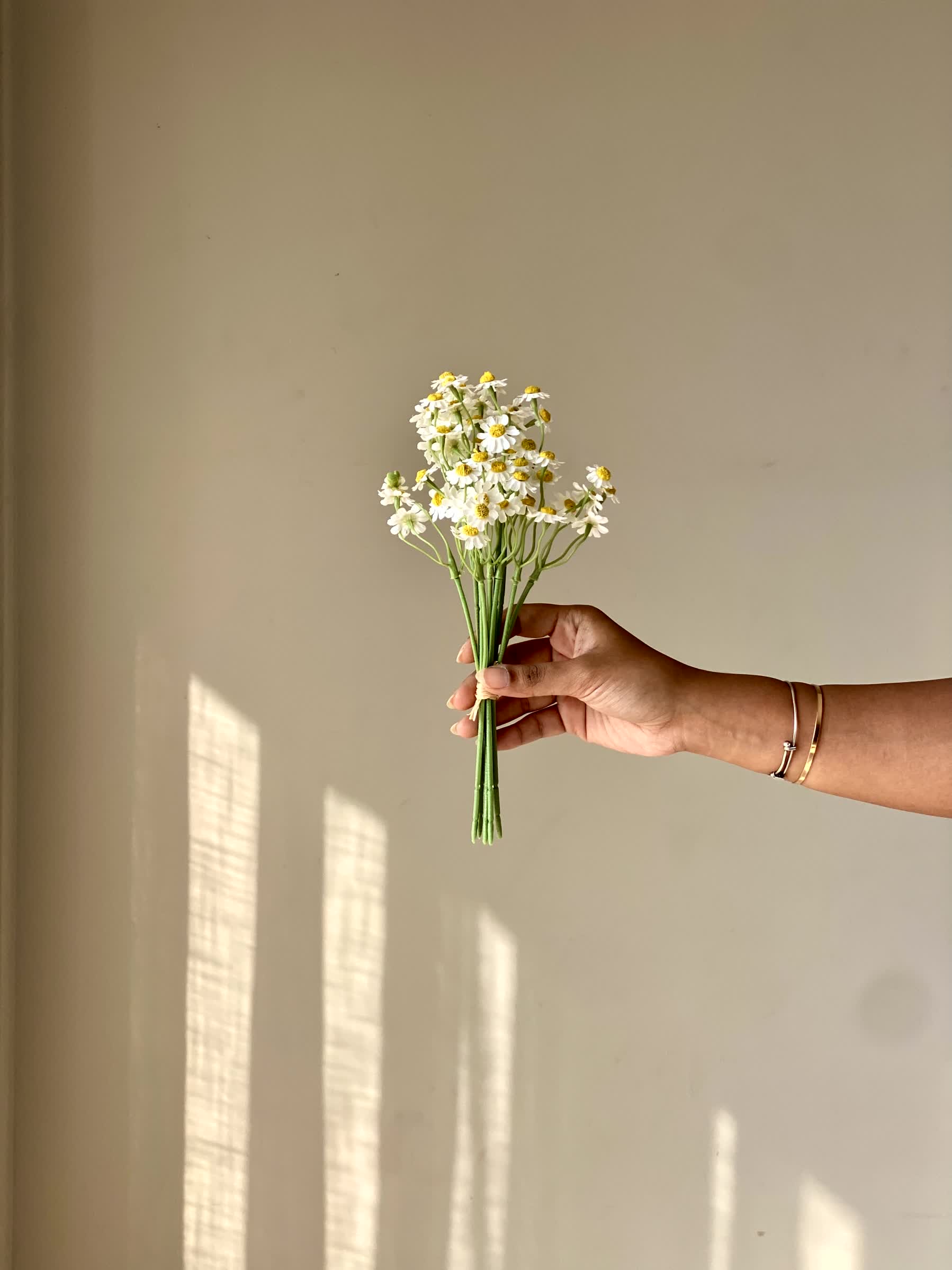 Artificial Spring Blossom Bunch - White