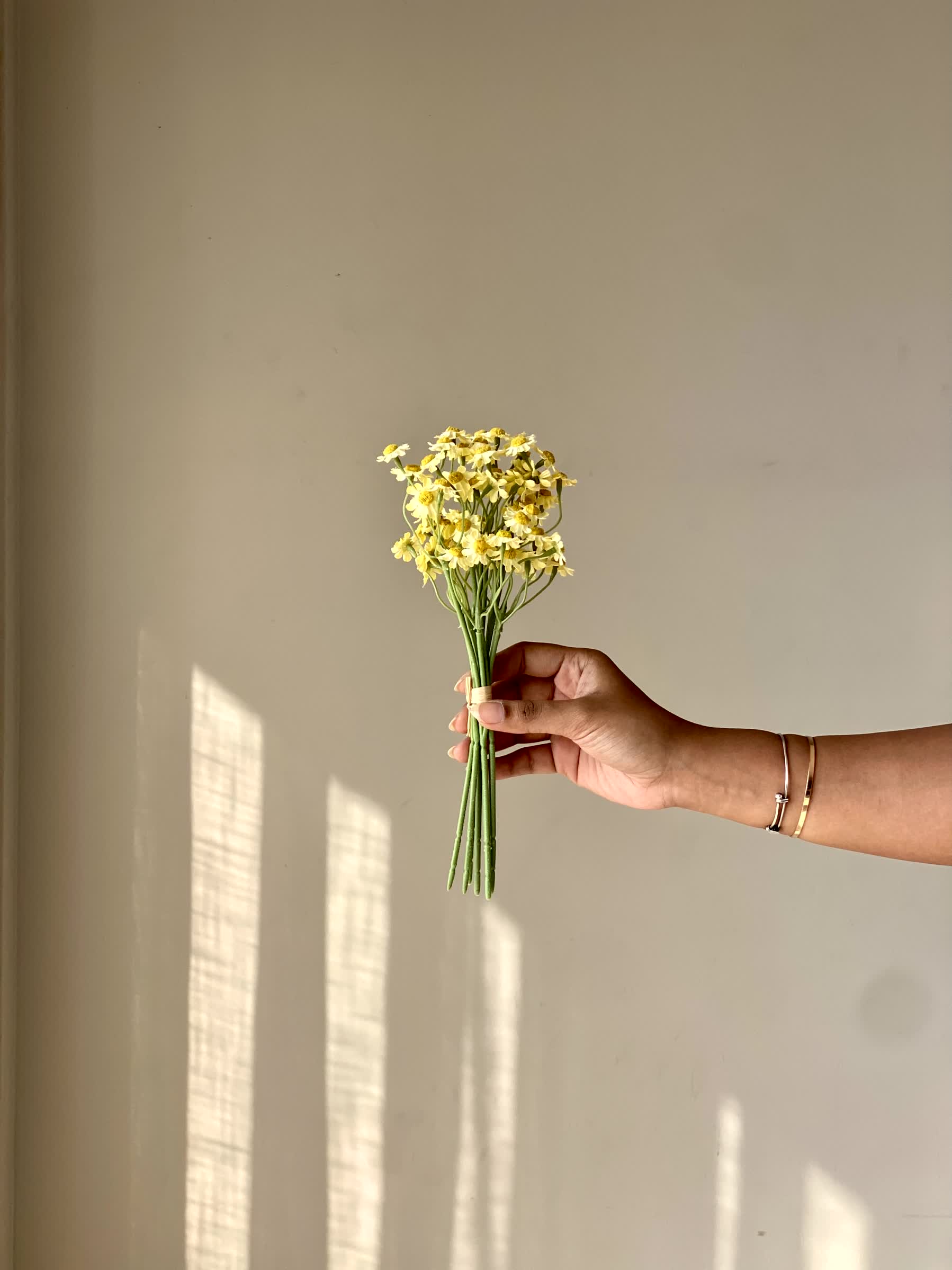 Artificial Spring Blossom Bunch - Yellow