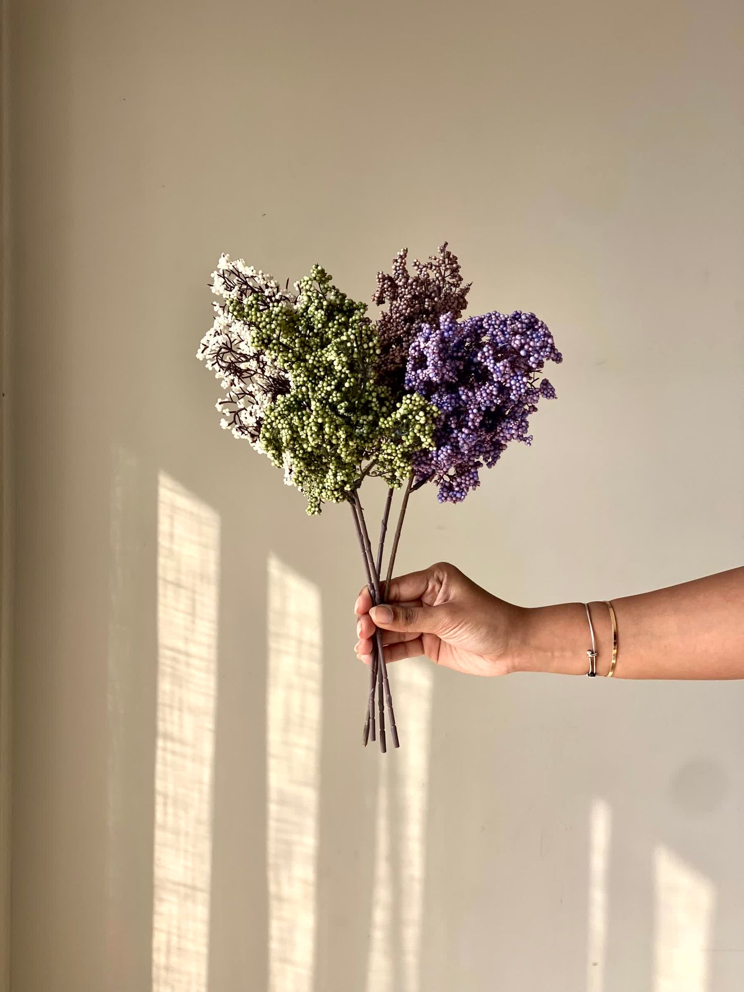 Artificial Wisteria Small Flower Stem -  White (One Stem)