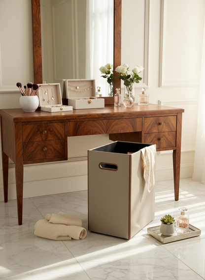 Naples Taupe Laundry Basket