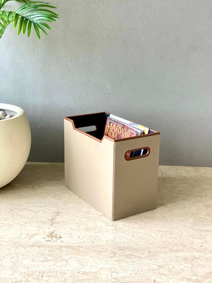 Naples Taupe Magazine Holder